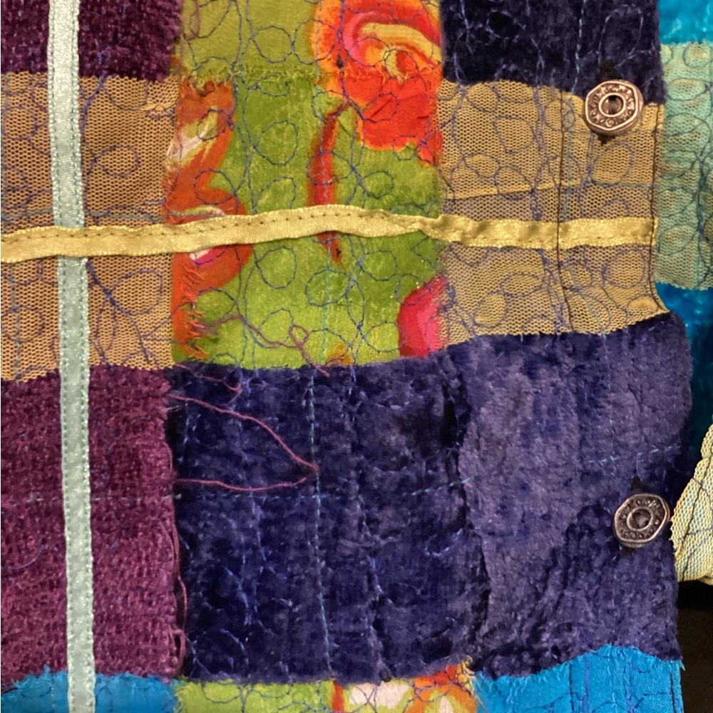 Chico's Multicolor Patchwork Blazer - image 6